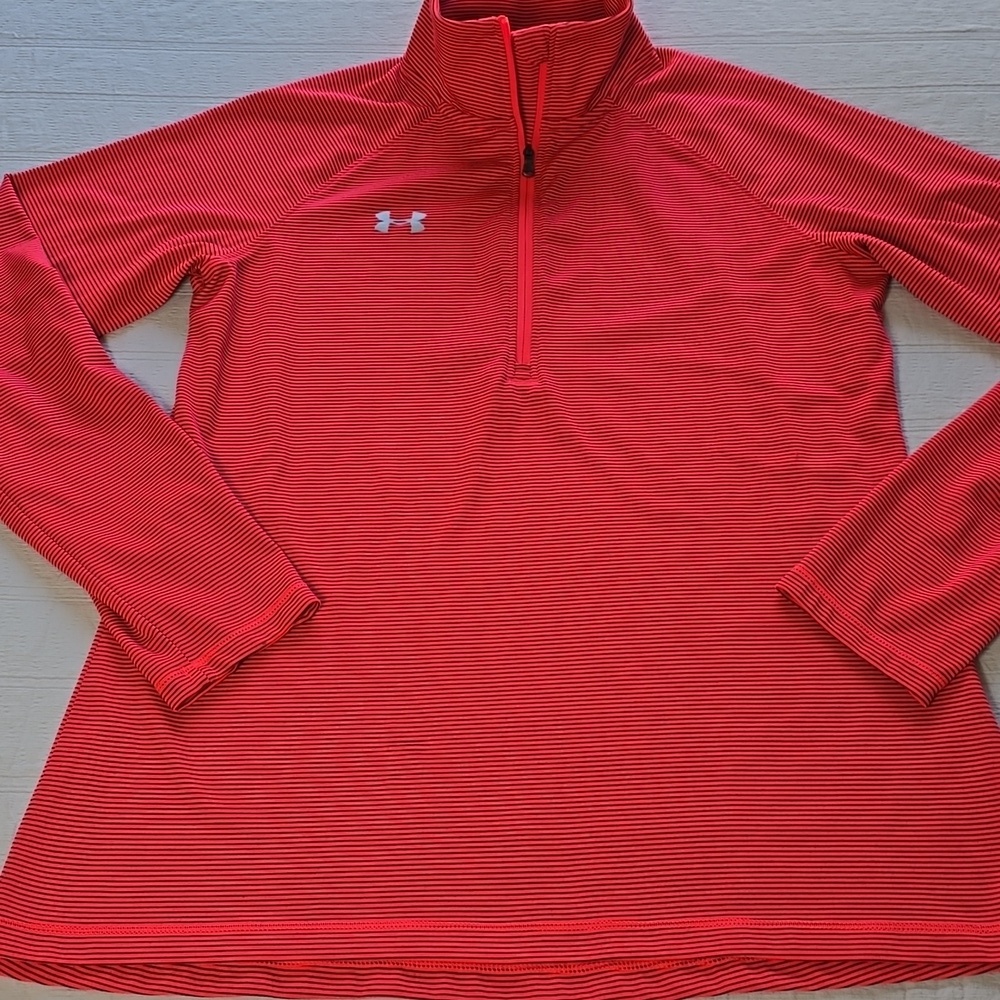 Under Armour Hot Pink Quarter-Zip Pullover Size Small - Picture 2 of 13